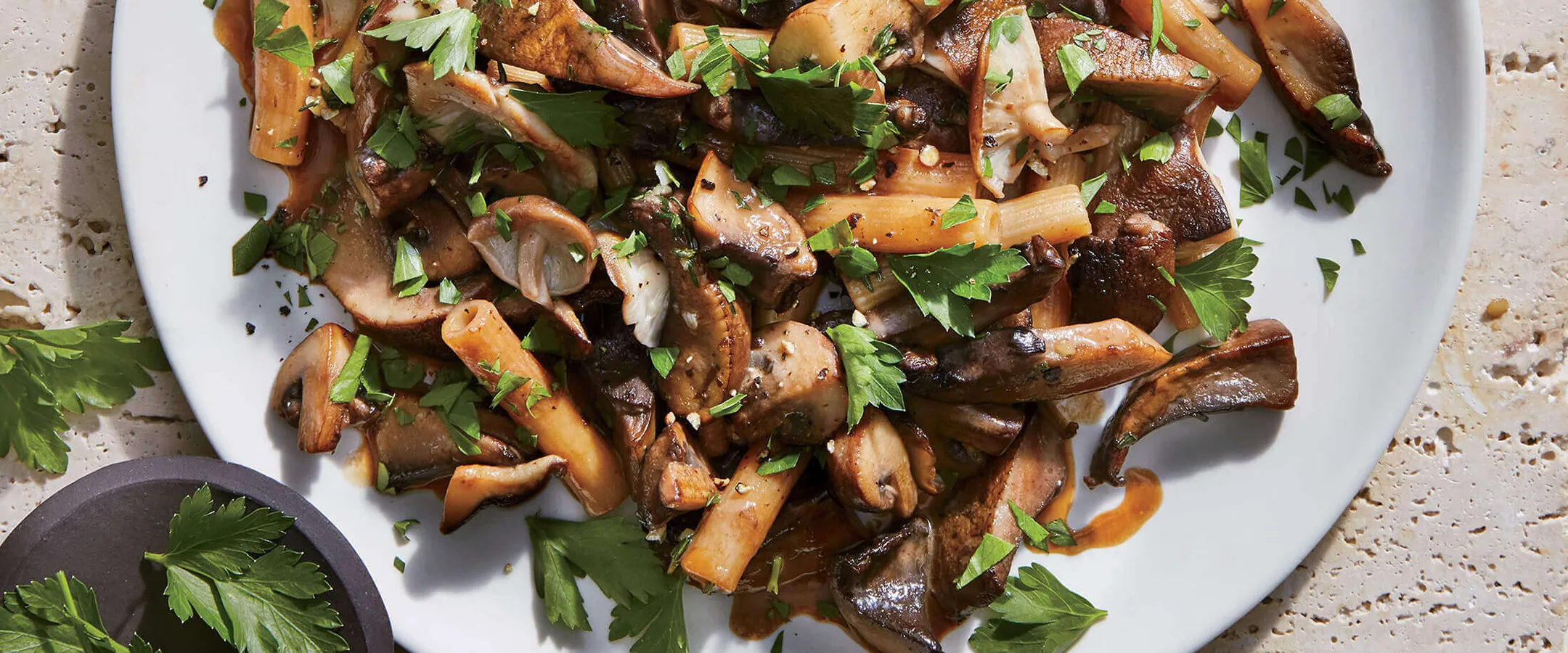 Mostly mushroom pasta