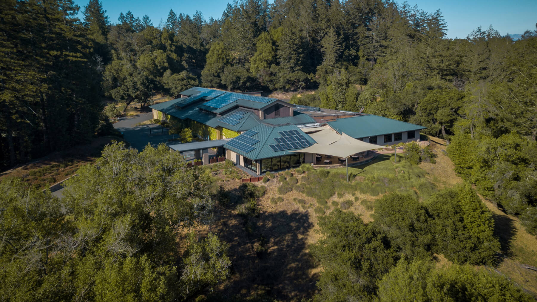 Aerial view of Gary Farrell Winery