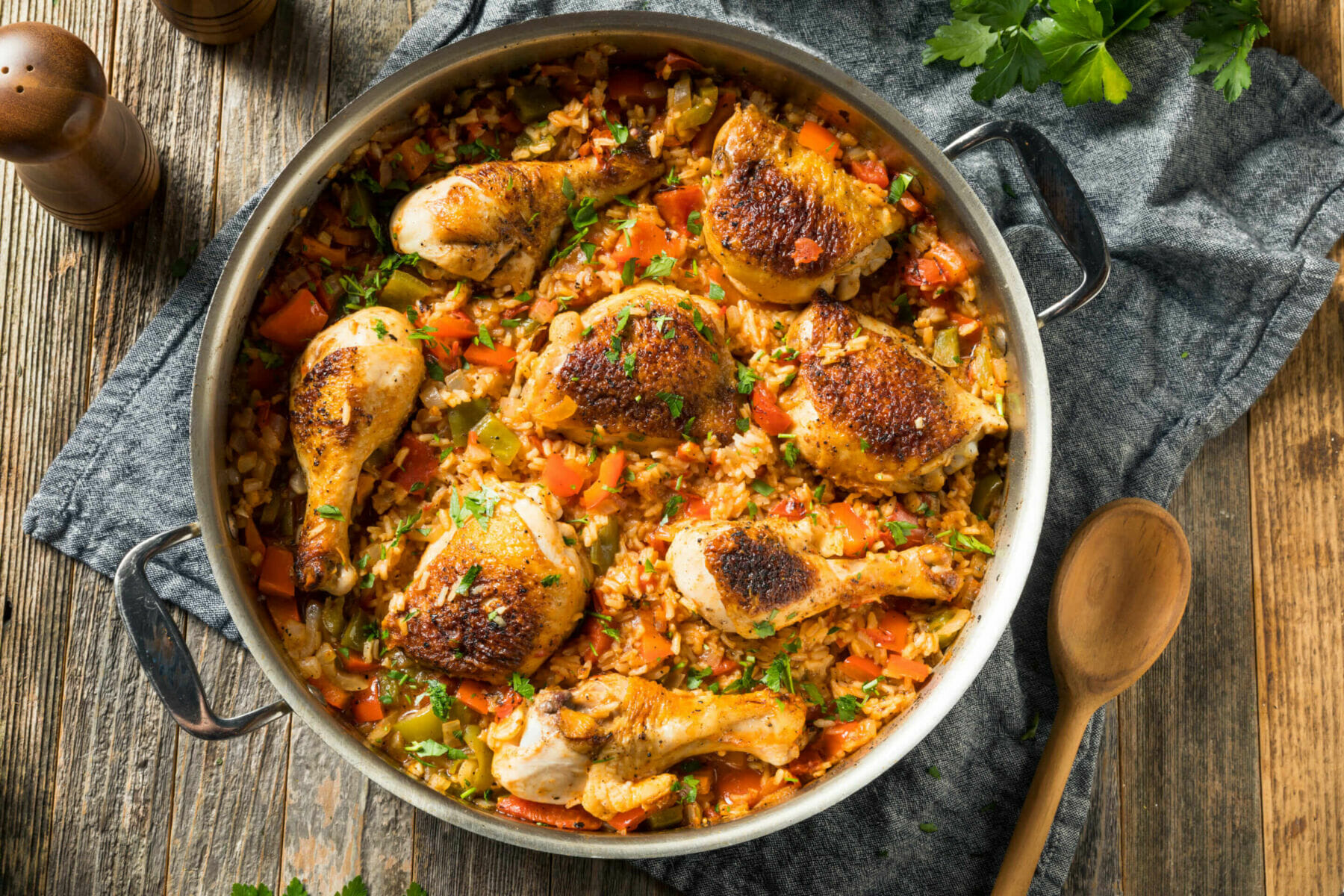 Arroz con Pollo (Puerto Rican chicken and rice dish)