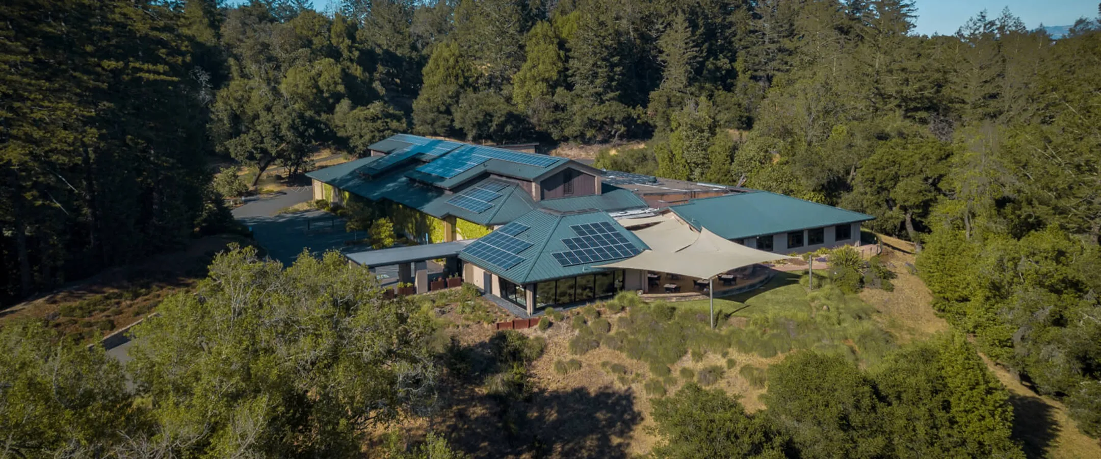 Aerial view of Gary Farrell Winery