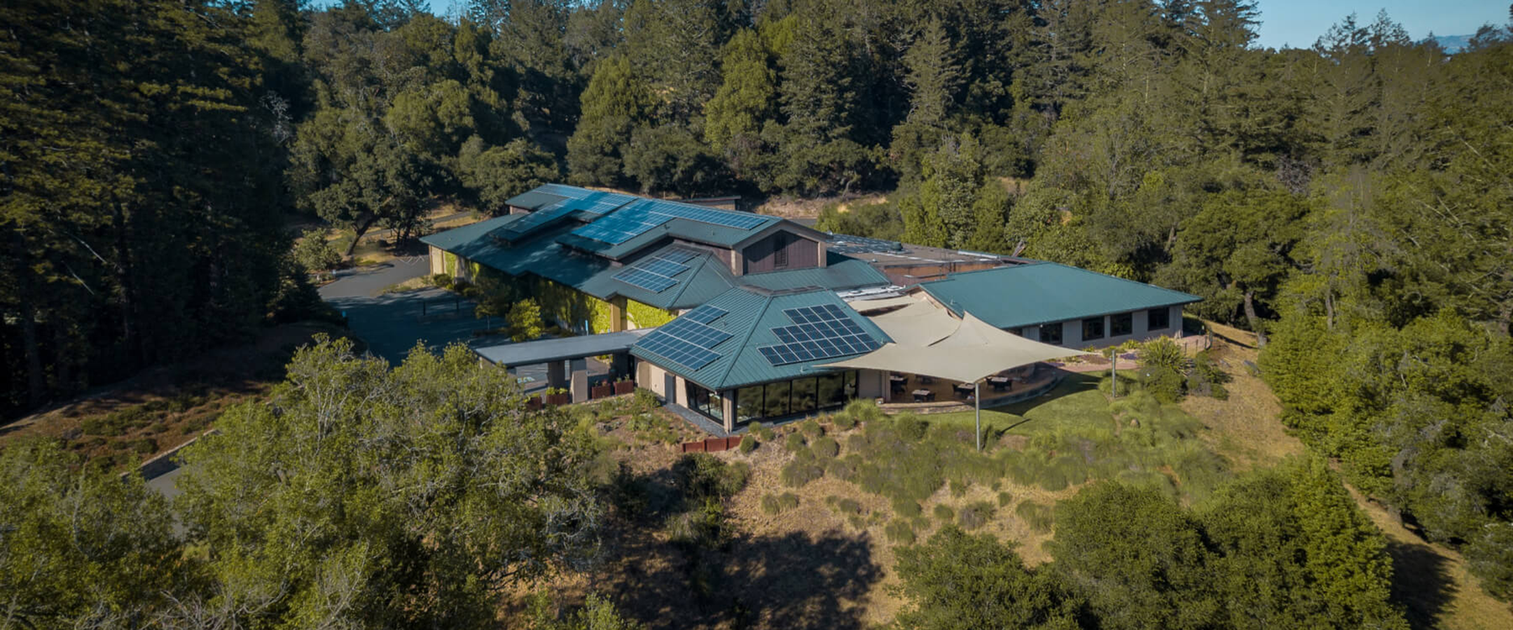 Aerial view of Gary Farrell Winery