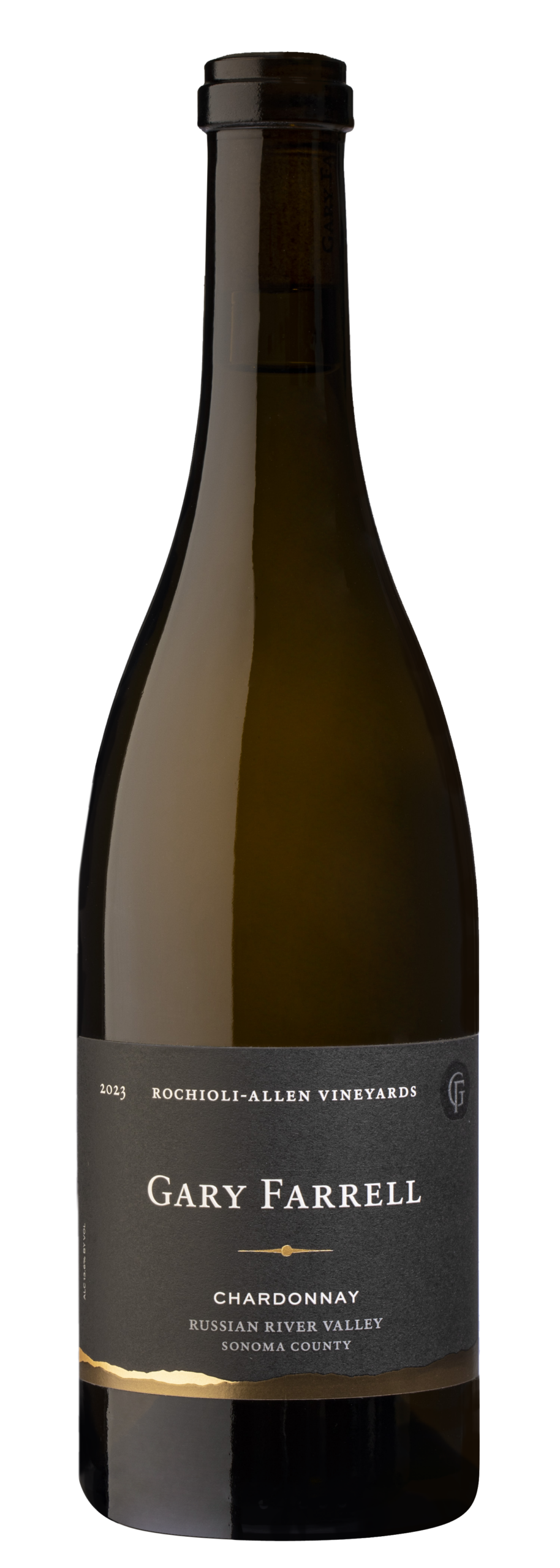 Bottle of Gary Farrell Winery 2023 Rochioli-Allen Vineyards Chardonnay